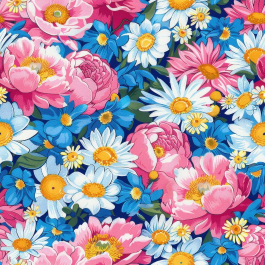 Ultra moderne magenta roze bloemen cadeau zak wrap medium cadeauzakje