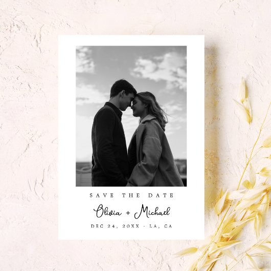 Ultra Moderne Minimalistische Typografie Foto Brui Save The Date