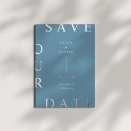 Ultra Moderne Monogram Save the Date Folie Uitnodiging