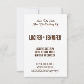 Ultra moderne naamfoto personaliseer verticaal save the date (Achterkant)