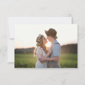 Ultra moderne roze effen chique foto bedankkaart (Achterkant)