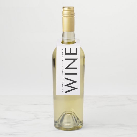 Ultra Moderne Vette Grote NAMEN Eenvoudig Flessenhanger (Op fles)