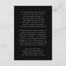 Ultra Moderne Vette Namen Grote Eenvoudige Bruilof Informatiekaartje