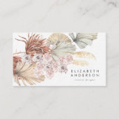 Ultra Premium Pampas Interior Designer Eggshell Visitekaartje (Voorkant)