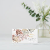 Ultra Premium Pampas Interior Designer Eggshell Visitekaartje (Staand voorkant)