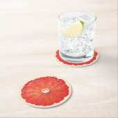 Ultra Realisme Grapefruit Slice Drank Coaster Ronde Kartonnen Onderzetter (Insitu)