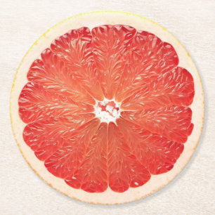 Ultra Realisme Grapefruit Slice Drank Coaster Ronde Kartonnen Onderzetter