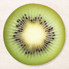 Ultra Realisme Kiwi Slice Drank Coaster Ronde Kartonnen Onderzetter
