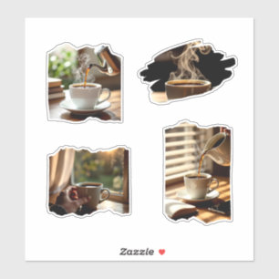Ultra-realistic foto collage of black kluis voor sticker
