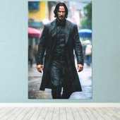 Ultra Realistic illustration of Keanu Reeves Canvas Afdruk (Insitu (Houten vloer))