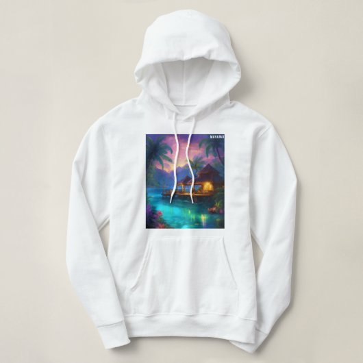 Ultra Realistic Polynesian Fantasy Painting Hoodie (Design voorkant)