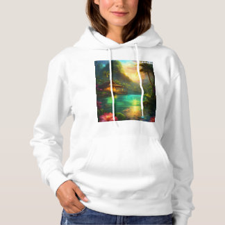 Ultra Realistic Tropical Fantasy Art Hoodie