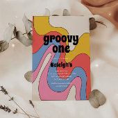 Ultra-Retro Groovy One 70's Style Birthday Kaart