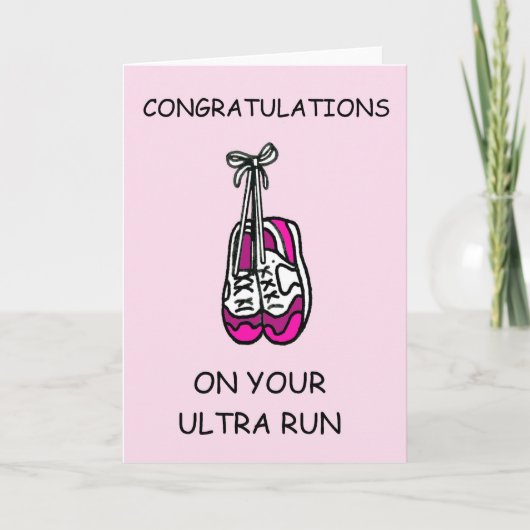 Ultra Run - Gefeliciteerd voor haar Kaart (Voorkant)