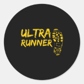Ultra Runner Don't Follow Me I Do Stud Things Funn Ronde Sticker (Voorkant)