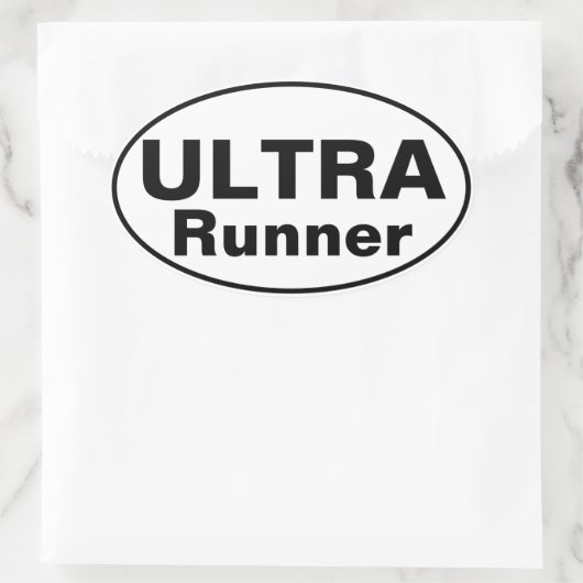 Ultra Runner Ovale Sticker (Tas)