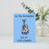Ultra Runners doen het langer Briefkaart (Staand voorkant)
