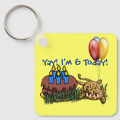 Ultra Schattig  6 Jaar Oude Luipaard Sleutelhanger (Voorkant)