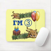 Ultra Schattige 3 jaar oude luipaard Safari Verjaa Muismat (Met muis)