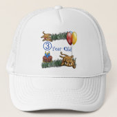 Ultra Schattige 3 jaar oude luipaard Safari Verjaa Trucker Pet (Voorkant)