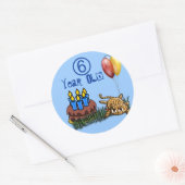 Ultra schattige 6 jaar oude luipaard Stickers (Envelop)