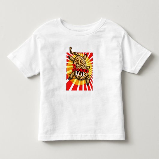 Ultra Schattige Anime Luipaard Kitty Kinder Shirts (Voorkant)