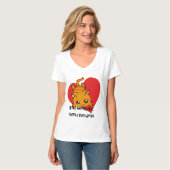 Ultra Schattige Kawaii Anti Valentijn Kat T-shirt (Voorkant volledig)