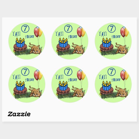 Ultra Schattigee 7 jaar oude luipaard Stickers (Vel)