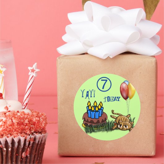 Ultra Schattigee 7 jaar oude luipaard Stickers (Feest)