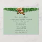 Ultra Schattigee Safari Leopard verjaardagsuitnodi Uitnodiging Briefkaart (Voorkant)