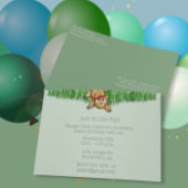 Ultra Schattigee Safari Leopard verjaardagsuitnodi Uitnodiging Briefkaart