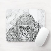 ultra-sketch gorilla muismat (Met muis)