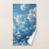 Ultra Sky Blue Clouds Badhanddoek Bad Handdoek (Handdoek)