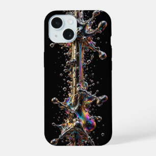 Ultra smalle vloeibare chroomexplosie  iPhone 15 case