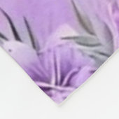 Ultra-Soft Lavender Floral Faith Butterfly Design  Fleece Deken (Hoek)