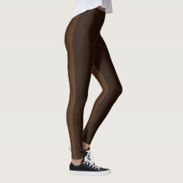 Ultra Stretch Duo Tone Brown, volle lengte voor vr Leggings
