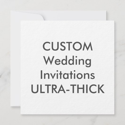ULTRA-THICK 360 lb 5,25-inch Square Wedding Invita Kaart (Voorkant)