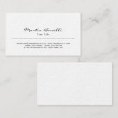 Ultra-Thick Black & White Trendy Visitekaartje (Voorkant / Achterkant)