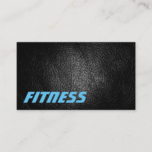 Ultra-Thick Leather Effect Fitness Visitekaartje (Voorkant)
