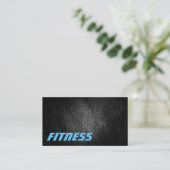 Ultra-Thick Leather Effect Fitness Visitekaartje (Staand voorkant)