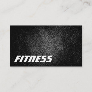 Ultra-Thick Leather Effect Fitness Visitekaartje