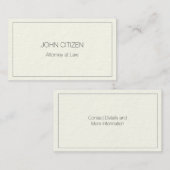 Ultra-Thick Premium Cream met grens Visitekaartje (Voorkant / Achterkant)