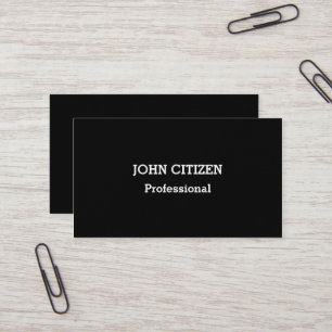 Ultra-Thick Premium Professional Black Visitekaartje