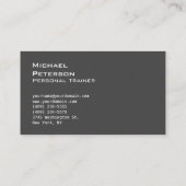 Ultra-Thick Red Grey Fitness Sport Visitekaartje (Achterkant)