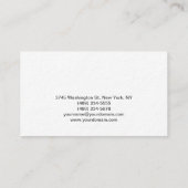 Ultra-Thick White Child Care Worker Visitekaartje (Achterkant)