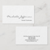 Ultra-Thick White-tandtechnicus Visitekaartje (Voorkant / Achterkant)