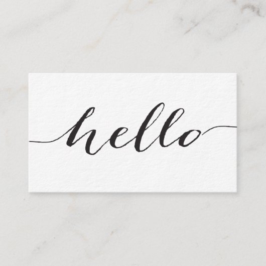 Ultra-thin Premium-papier, Hallo visitekaartjes (Voorkant)