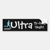 Ultra Trail Marathon Bumpersticker 100K (Voorkant)