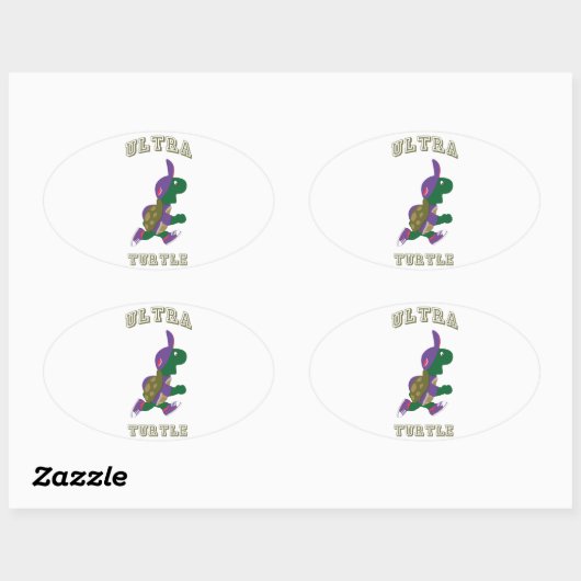 Ultra turtle ovale sticker (Vel)