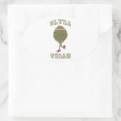 Ultra Vegan Ovale Sticker (Tas)